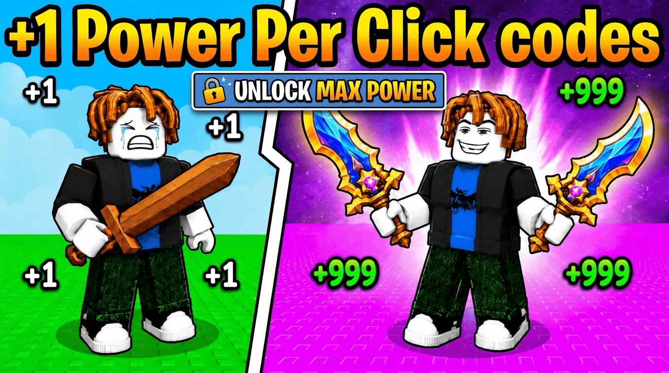 +1 Power Per Click Codes September 2026 - RoCodes