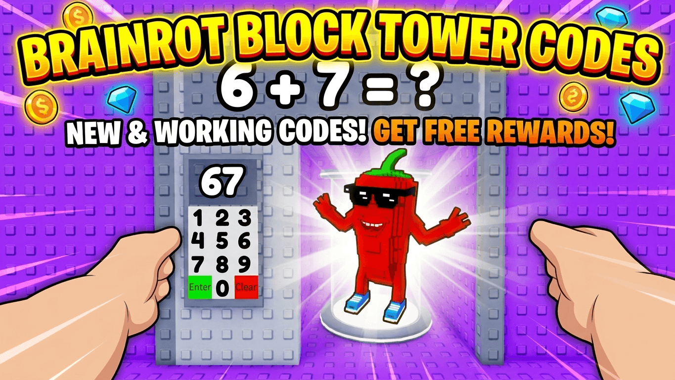 Brainrot Block Tower Codes (June 2026) - RoCodes