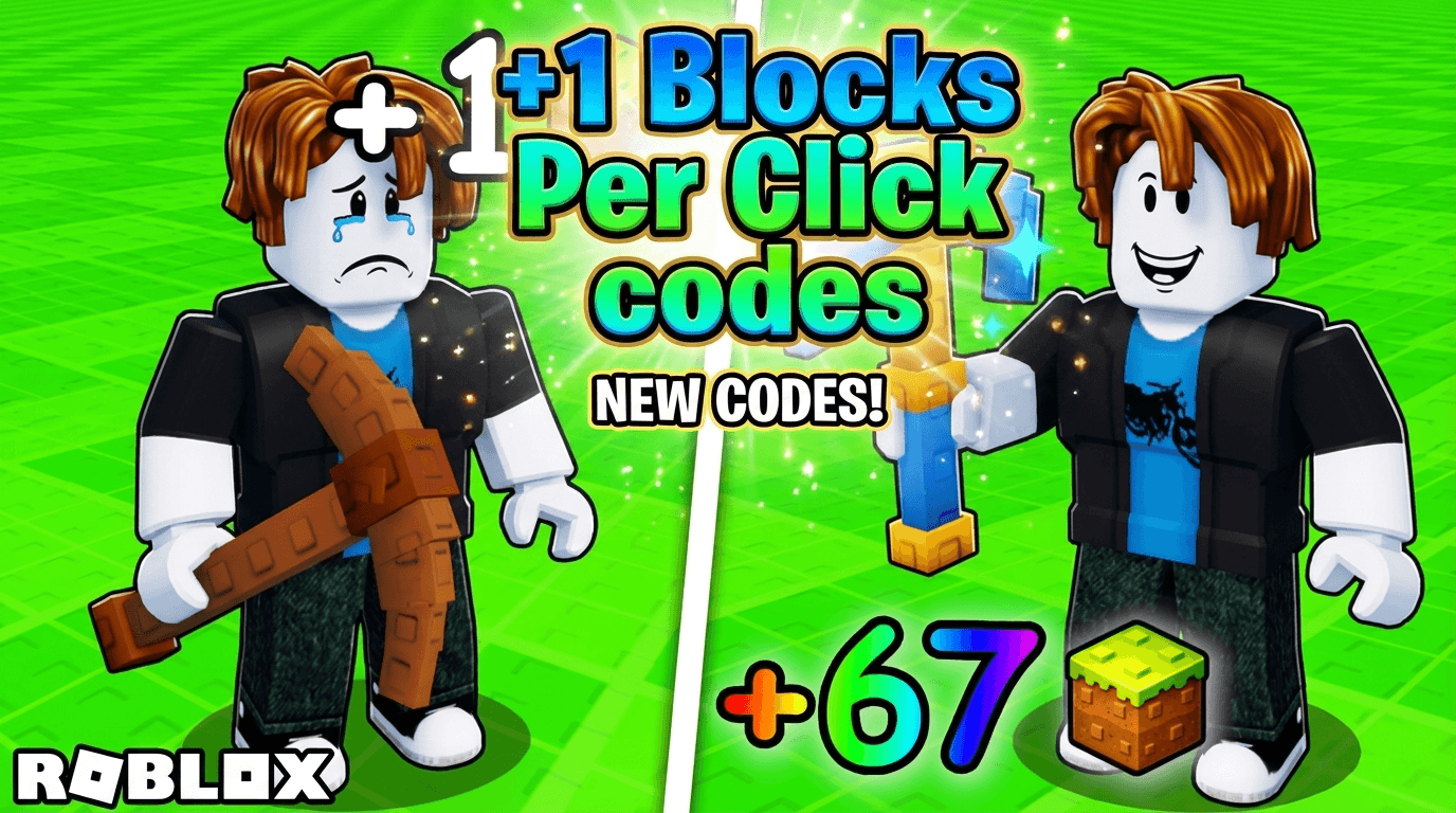 +1 Blocks Per Click Codes (August 2026) - RoCodes